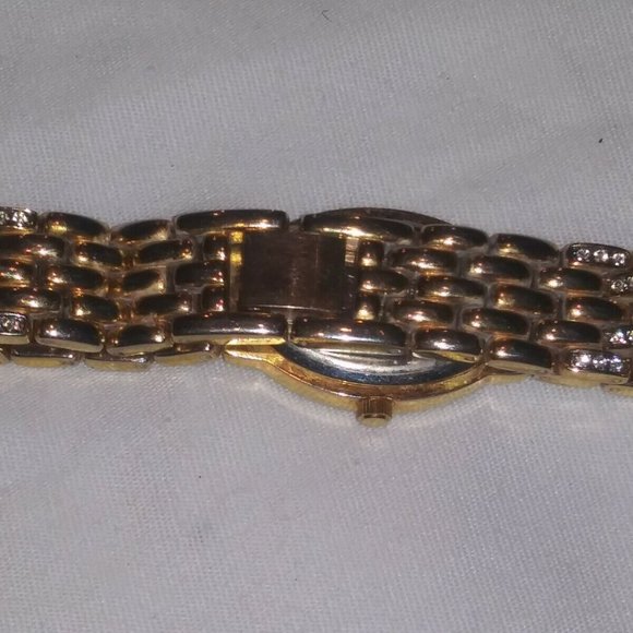 EJ LADIES OVAL FACE WRISTWATCH w/DIAMOND CHIPS CA 00587 - Picture 4 of 12